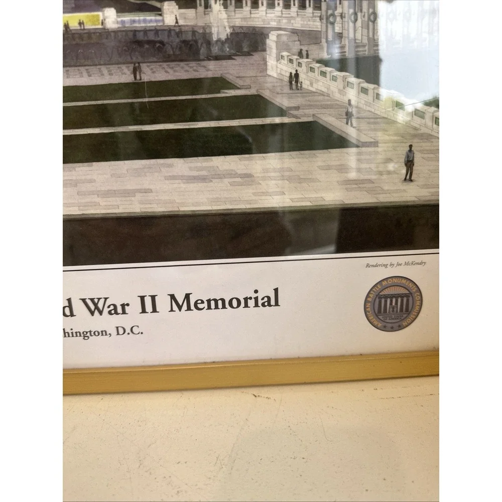 National World War II Memorial,‎ Washington D.C. 18 x 22  Framed Picture
